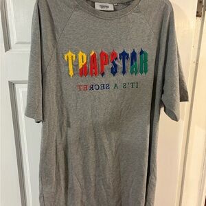 TRAPSTAR It’s A Secret t-shirt Rare Retro Hype Y2K Core size 2XL color gray